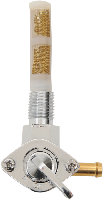 Drag Specialties - 90 Degree Petcock - Chrome - 1/4" NPT - 1/4" NPT Petcock - T03-0075R