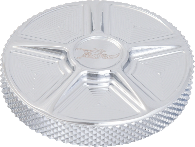 Kens Factory Llc - Nx Lvl Gas Cap Five Chrome Dummy Cap For M8 Lh - KFC-08