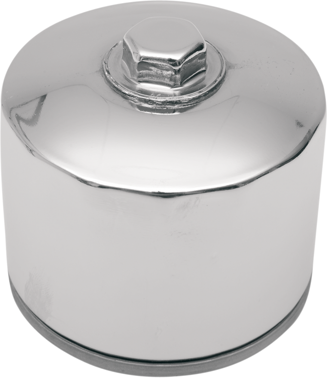 Drag Specialties - Magnetic Ring Oil Filter with Nut - Chrome - 2-1/4" - Magnetic Ring Oil Filter - 14-0004HPK-BX29