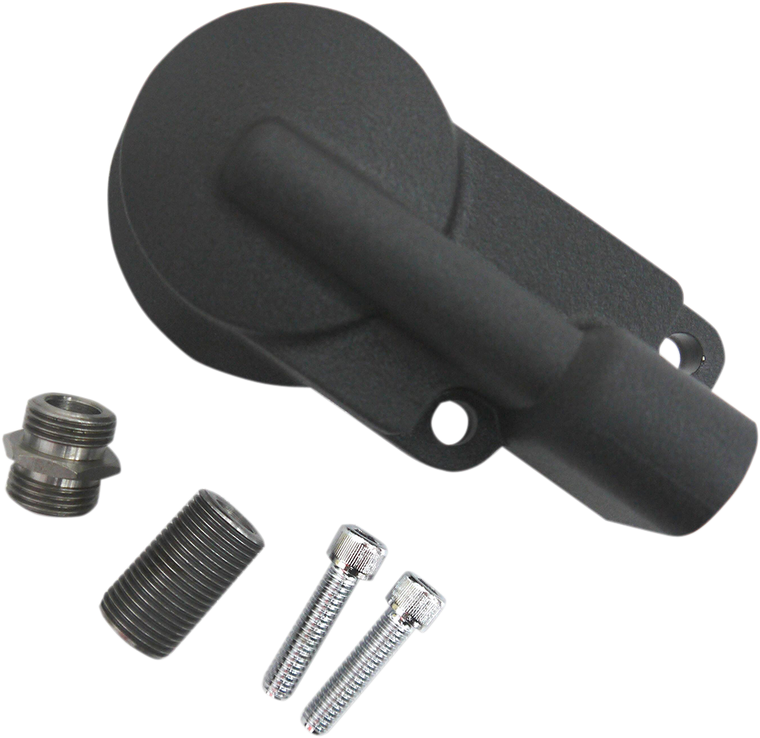 Drag Specialties - Oil Filter Mount - Black - Oil Filter Mount - 74900W