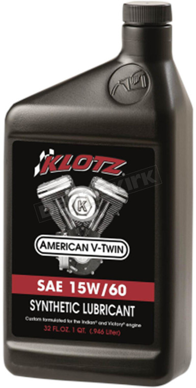 Klotz - V-twin Syn 4t Engine Oil 15w60 1 Qt 10/case - KV-1560 Klotz - V-twin Syn 4t Engine Oil 15w60 1 Qt 10/case - KV-1560
