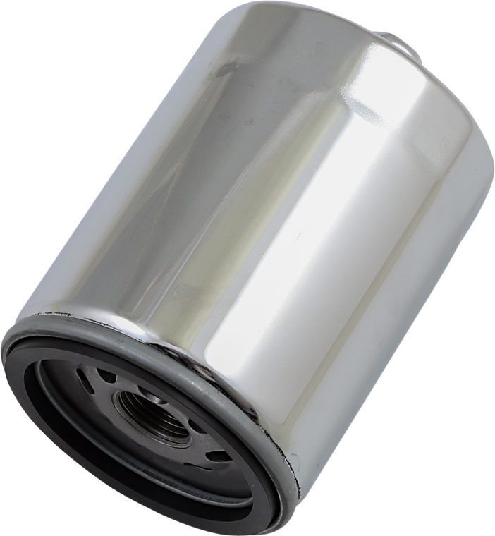 Drag Specialties - Oil Filter - With Nut - Chrome - M8 - Spin-On Oil Filter - 14-0020CKNU