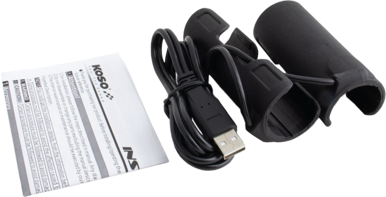 Koso - X-claws Heated Grips Clamp-on Sleeve Usb Black - AX120000