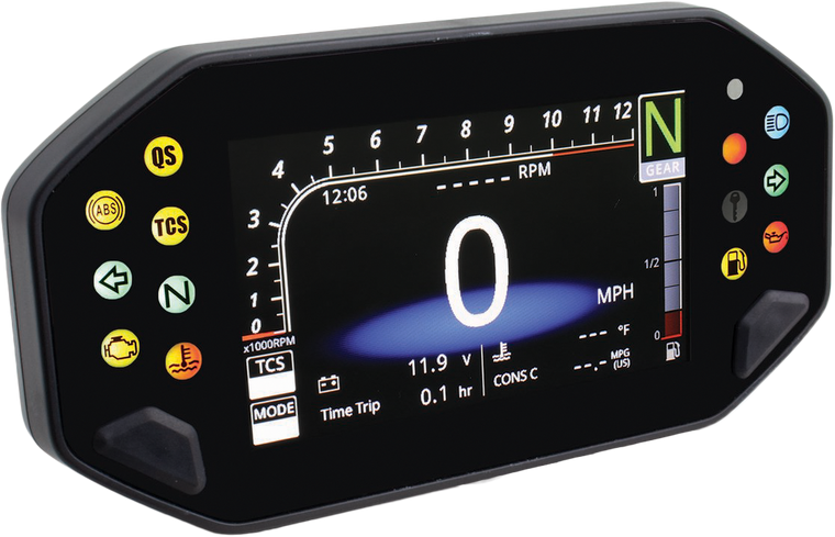 Koso - Rx-4 Tft Multifunction Meter Black Yam - BA081000