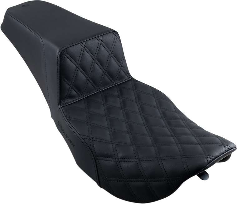Saddlemen - Step-Up Seat - Front Lattice Stitch - Black - Step-Up Seat  Front Lattice Stitch - 897-06-172