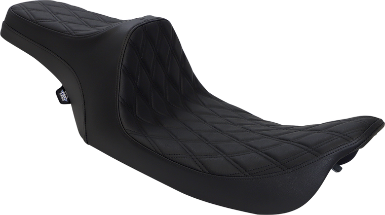 Drag Specialties - Predator III Seat - Double Diamond - Black Stitched - Predator III Seat - 0801-1129