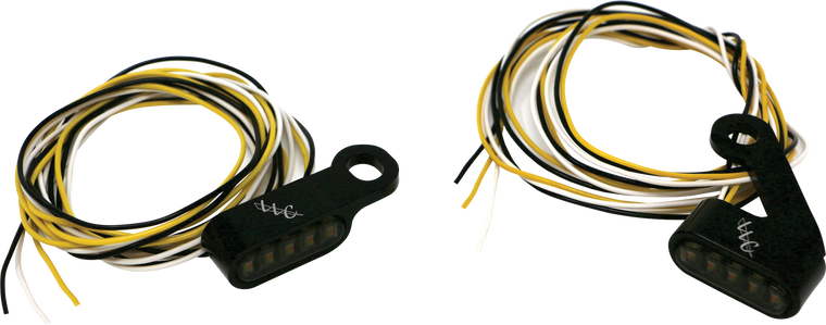 Letric Lighting Co - Switchback Led Turn Signal Black  White Run/amber Turn - LLC-MMM-B