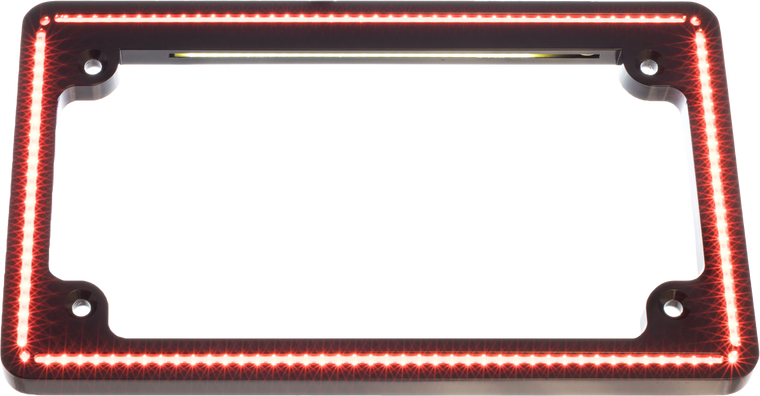 Letric Lighting Co - Perfect Plate Light Gloss Blk Red Turns Flh/flt `14-up - LLC-PPL-G10