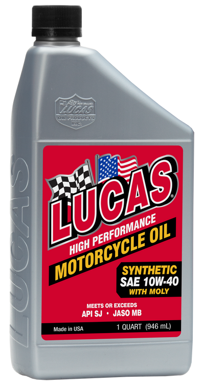 Lucas - Synthetic High Performance 4t Oil W/moly 10w-40 1qt - 10777