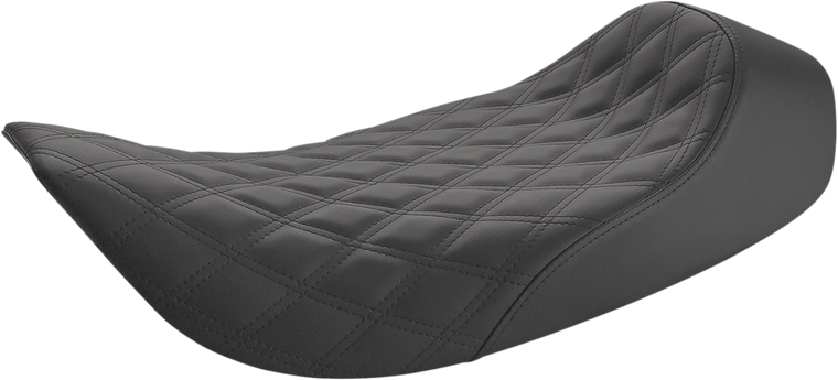 Saddlemen - Renegade Solo Seat - Lattice Stitched - Black - Renegade Lattice Stitch Solo Seat - 897-06-002LS
