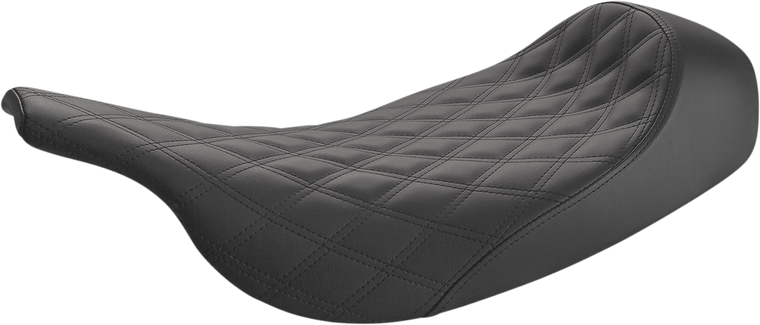 Saddlemen - Renegade Solo Seat - Lattice Stitched - Black - Renegade Lattice Stitch Solo Seat - 897-07-002LS