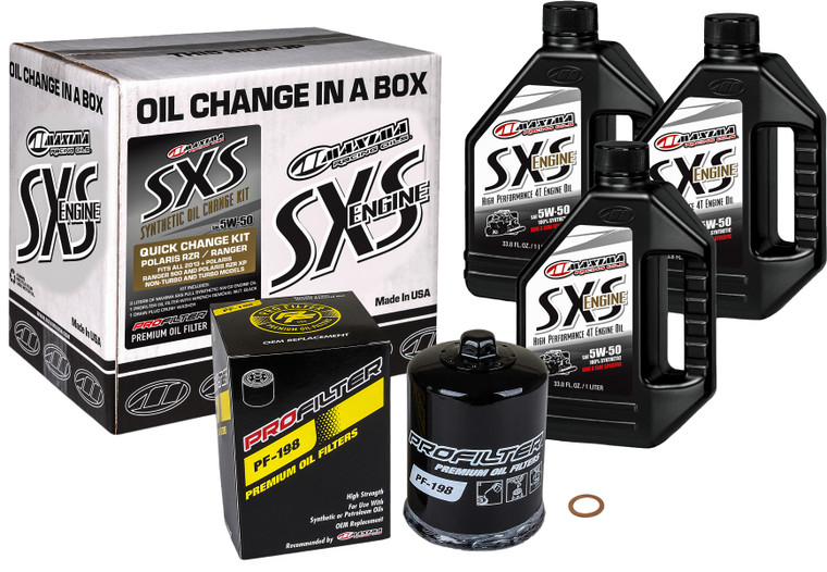 Maxima - Sxs Quick Change Kit 5w-50 With Black Oil Filter - 90-189013 Maxima - Sxs Quick Change Kit 5w-50 With Black Oil Filter - 90-189013