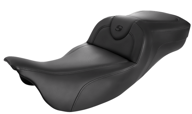 Saddlemen - Roadsofa Extended Reach Seat - Black/Black Stitching - w/o Backrest - Roadsofa Extended Reach Seat - 808-07B-188