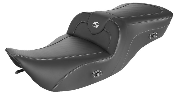 Saddlemen - Heated Roadsofa Seat - Carbon Fiber - Heated Roadsofa Carbon Fiber Seat - 897-06-185HCT