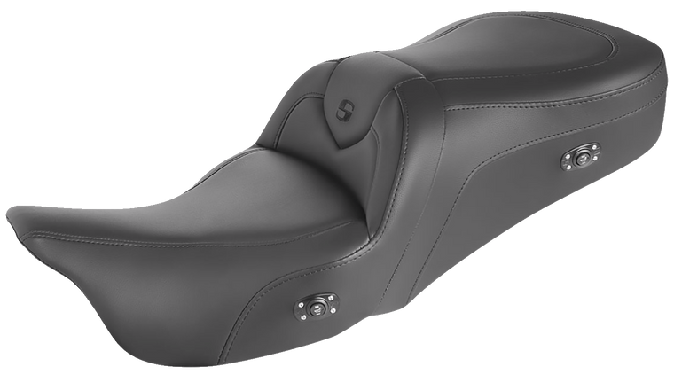 Saddlemen - Heated RoadSofa Seat - Without Backrest - Black W/Black Stitching - Heated RoadSofa Seat - 897-06-187HCT