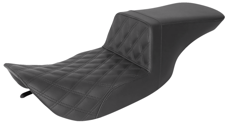 Saddlemen - Step-Up Seat - Front Lattice Stitch - Black - FLH - Step-Up Seat  Front Lattice Stitch - 897-06-192