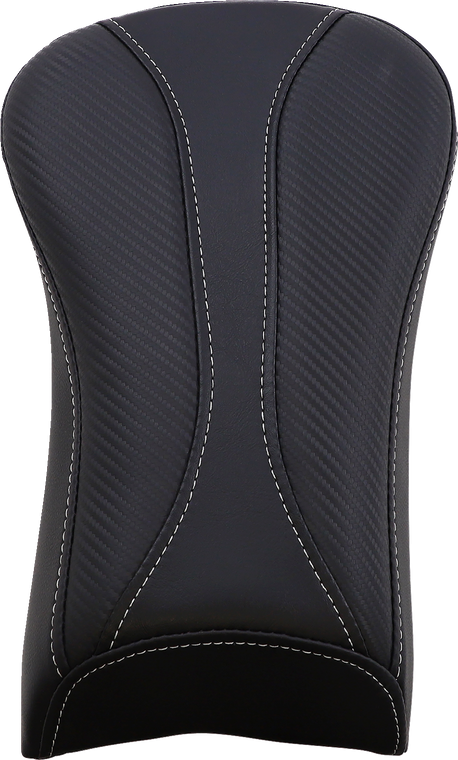 Saddlemen - Dominator Pillion Pad - Standard Reach - Black w/ Gray Stitching - Dominator Pillion Pad - 806-23-0162