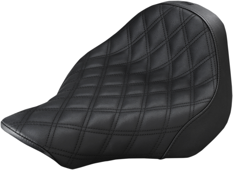 Saddlemen - Renegade Solo Seat - Lattice Stitched - Black - FXSB - Renegade Lattice Stitch Solo Seat - 813-27-002LS