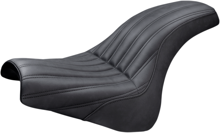 Saddlemen - Knuckle 2-Up Seat - Ribbed - Black - Knuckle 2-Up Seat - 818-28-047K