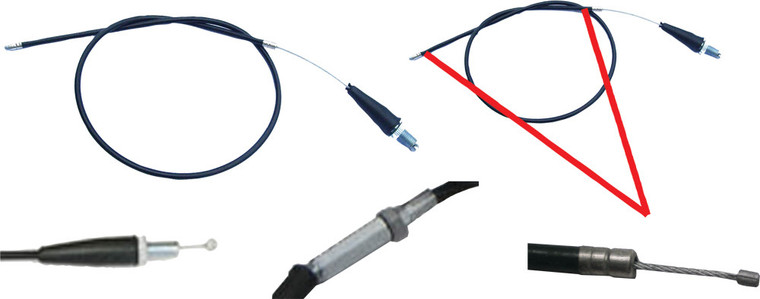 Mogo Parts - Throttle Cable T4 35.5" - T4-355 Mogo Parts - Throttle Cable T4 35.5" - T4-355