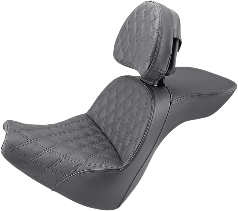 Saddlemen - Explorer Seat - LS - Includes Backrest - FXBR/S '18-'19 - Explorer Lattice Stitch Seat - 818-31-030LS Saddlemen - Explorer Seat - LS - Includes Backrest - FXBR/S '18-'19 - Explorer Lattice Stitch Seat - 818-31-030LS