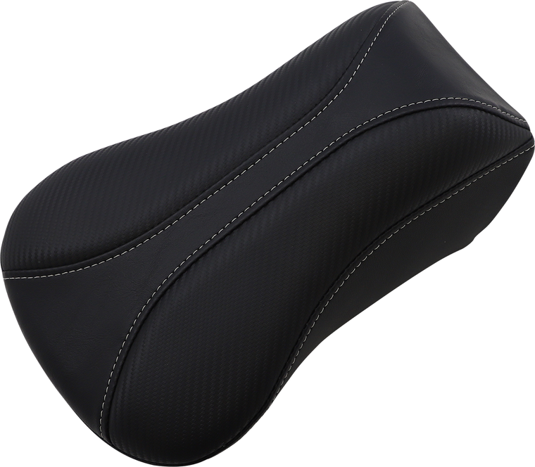 Saddlemen - Dominator Pillion Pad - Standard Reach - Black w/ Gray Stitching - Dominator Pillion Pad - 806-04-0162