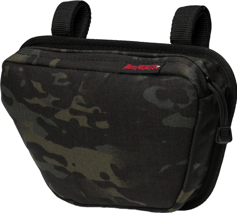 Moto Pockets - T-bar Bag Black Camo 11x7x2 - 40002BLKCAMO
