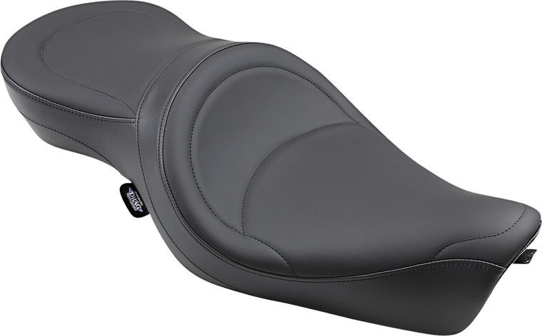 Drag Specialties - Seat - Low-Profile Wide Touring - Mild Stitched - Black - XL '04-'22 - Low-Profile Wide Touring Seat - 0804-0298