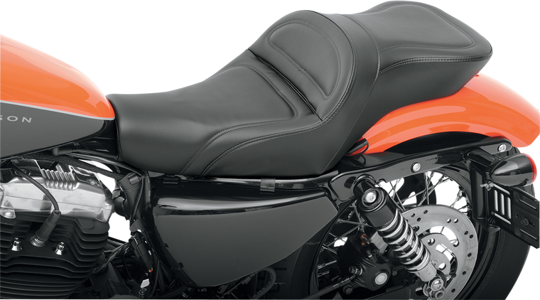 Saddlemen - Seat - Explorer - Without Backrest - Stitched - Black - XLC '04+ - Explorer Seat - 807-11-029