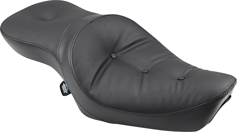 Drag Specialties - Low Profile Double Bucket Pillow Seat - XL - Low-Profile Double Bucket  2-Up Vinyl Seat - 0804-0626