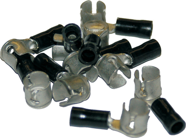 Namz Custom Cycle Products - 1/4" Cap Type Crimp Term 10pk 22-16 Gauge Hd 9905 10-pk - NHD-9905