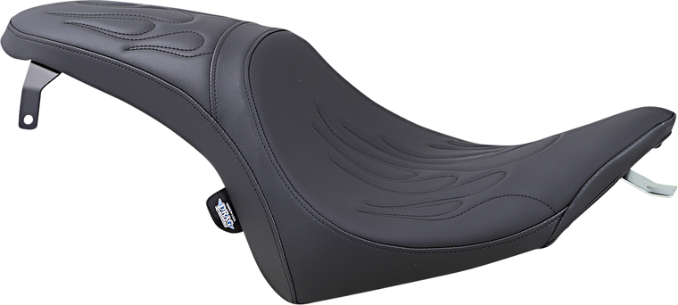 Drag Specialties - Predator Seat - Flame Stitched - Vegas - Predator Seat - 0810-1597
