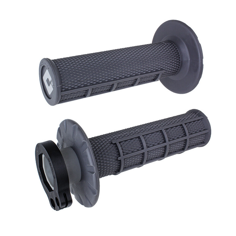 Odi - Half Waffle Lock-on Grip Graphite - H36HWH