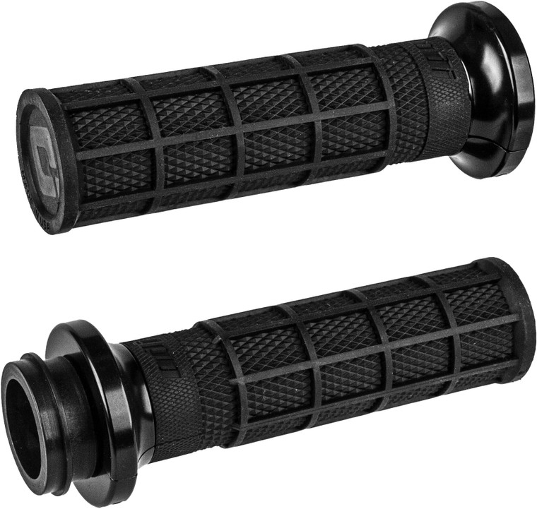 Odi - Lock On Waffle Style Grips Black/black For Cable Throttle - V31HCW-BB-B