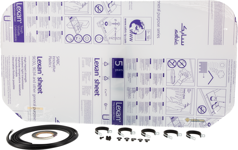 Open Trail - Rear Windshield Clr Kaw Mule 600 610 - V000160-12200T