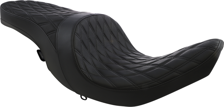 Drag Specialties - Low Profile Touring Seat - Black - Smooth - Vinyl - '14-'22 Indian - Forward Positioned Low Profile Touring Seat - 0810-2273