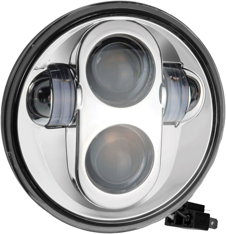 Pathfinder - 5 3/4" Led Headlight Chrome High Definition - HD5MC
