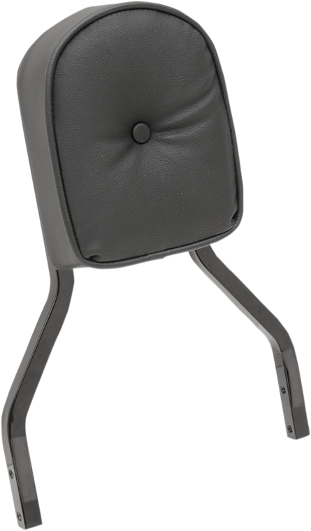 Drag Specialties - Sissy Bar Pad - Short - Pillow W/Piping - Black - Pillow Sissy Bar Pad - 0822-0301