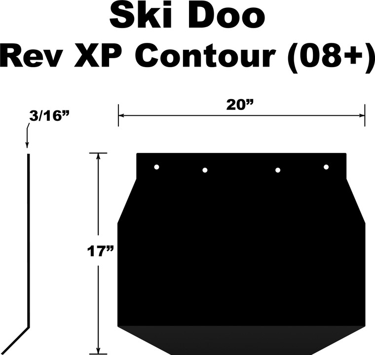 Pdp - Snowflap  Ski Doo Rev Xp 2008+ - SF-XP08PB