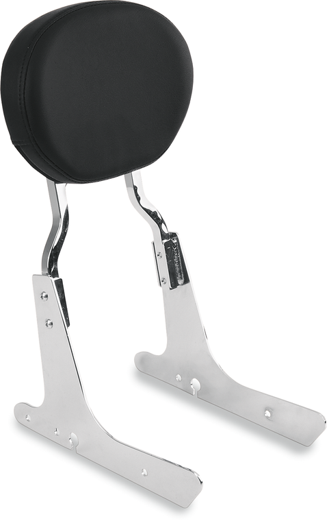 Drag Specialties - Smooth Oval Sissy Bar Pad - Black - Oval Backrest Pad  Smooth - 0822-0343
