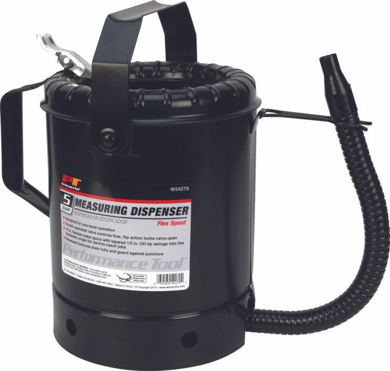 Performance Tool - 5qt Flex Spout Liq Dispensor - W54279
