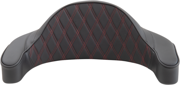 Drag Specialties - King-Pak Pad - Double Diamond - Red - King Pack Pad - 0822-0437