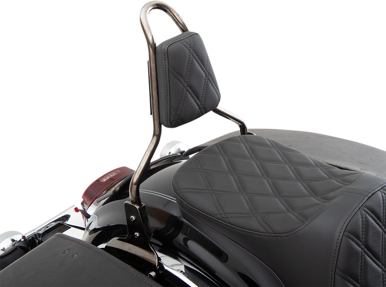 Drag Specialties - Sissy Bar Pad - Double Diamond - Black - Tapered - Sissy Bar Pad  Double Diamond - 0822-0449 Drag Specialties - Sissy Bar Pad - Double Diamond - Black - Tapered - Sissy Bar Pad  Double Diamond - 0822-0449