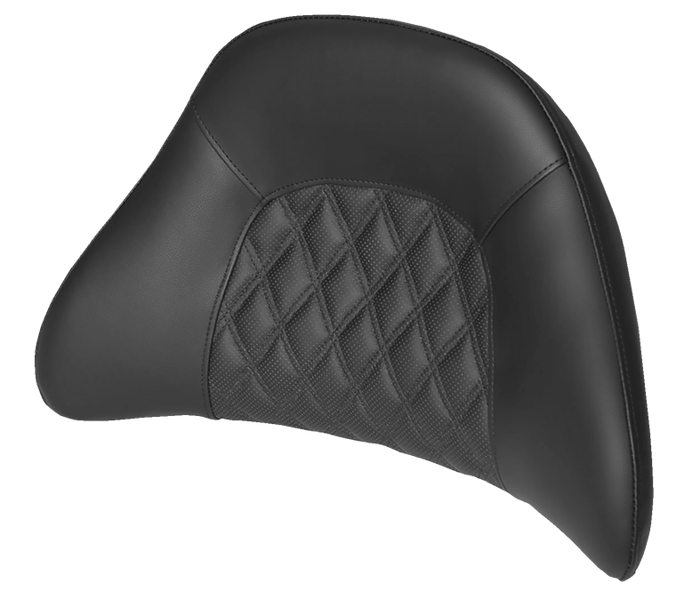 Saddlemen - Tour-Pak Backrest Pad Cover - Lattice Stitched - Black - Tour-Pak Backrest Pad Cover - 01-11884LS