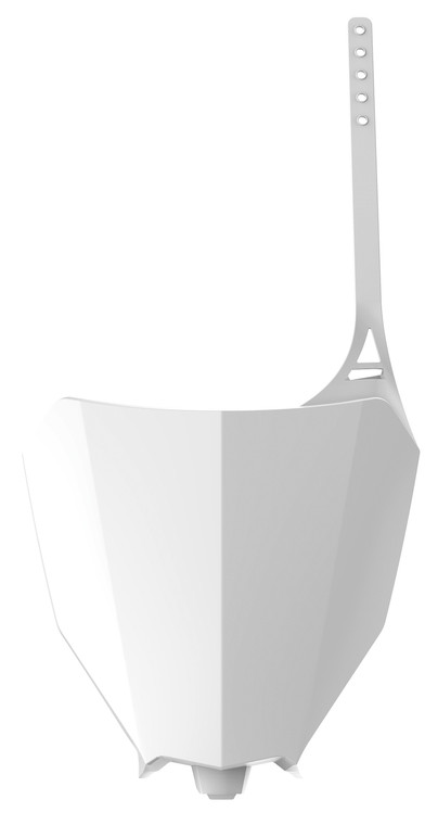 Polisport - Front Number Plate White - 8666300001