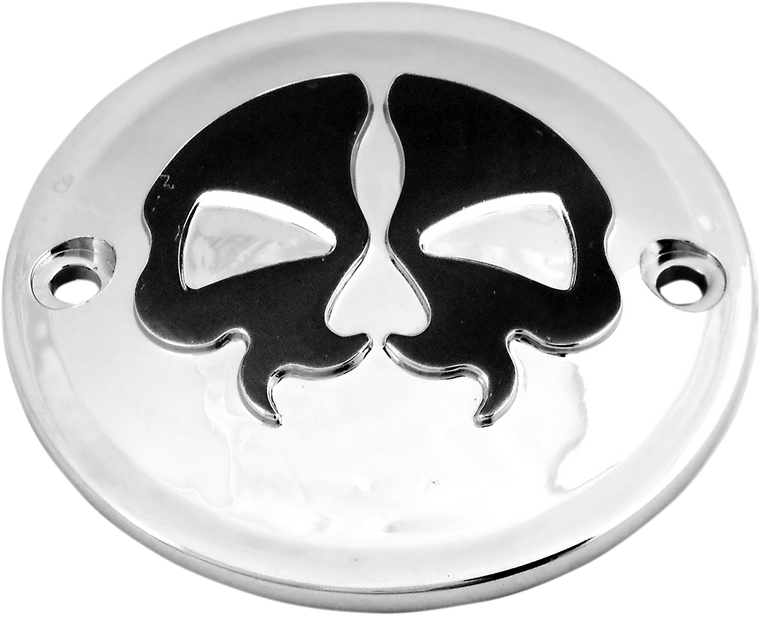 Drag Specialties - Points Cover - Chrome - Split Skull Point Cover - 78041