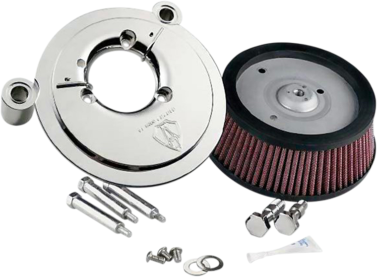 Arlen Ness - Stage-1 Big Sucker - Chrome - '08-'13 FL - Big Sucker Air Filter Kit - 18-512