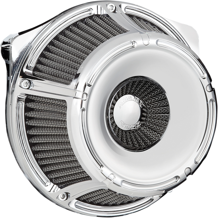 Arlen Ness - Slot-Track Air Cleaner - Chrome - Inverted Series Air Cleaner Kit  Slot Track - 18-920