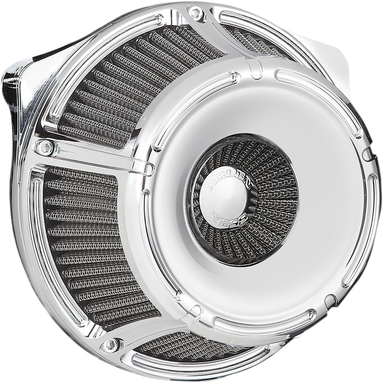 Arlen Ness - Slot-Track Air Cleaner - Chrome - Inverted Series Air Cleaner Kit  Slot Track - 18-914