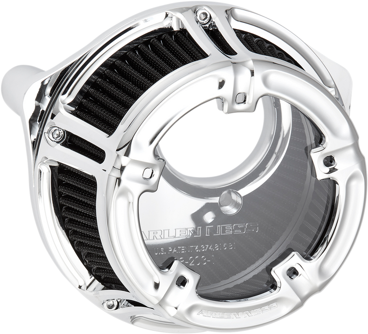 Arlen Ness - Method Sucker Air Cleaner - Chrome - XL - Method Clear Series Air Cleaner - 18-973